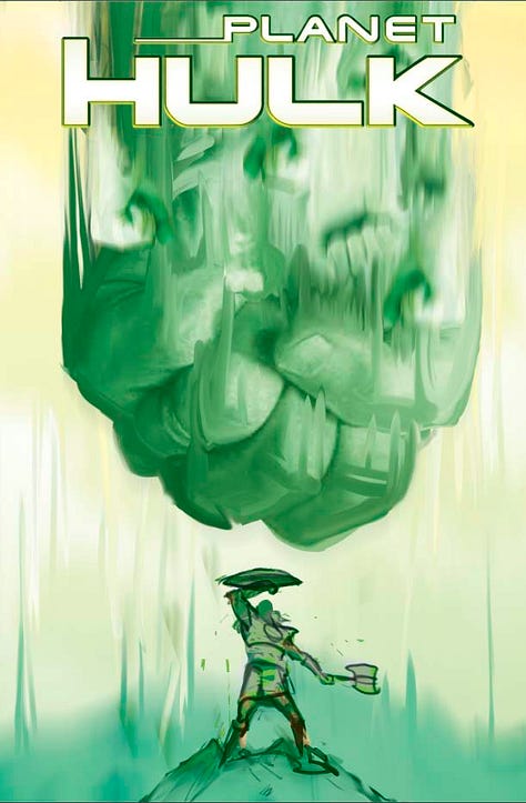 Planet Hulk #1 Sketches