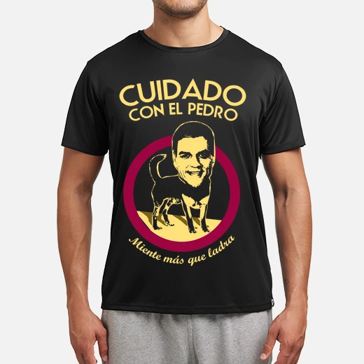 Camiseta deportiva hombre Cuidado con ...