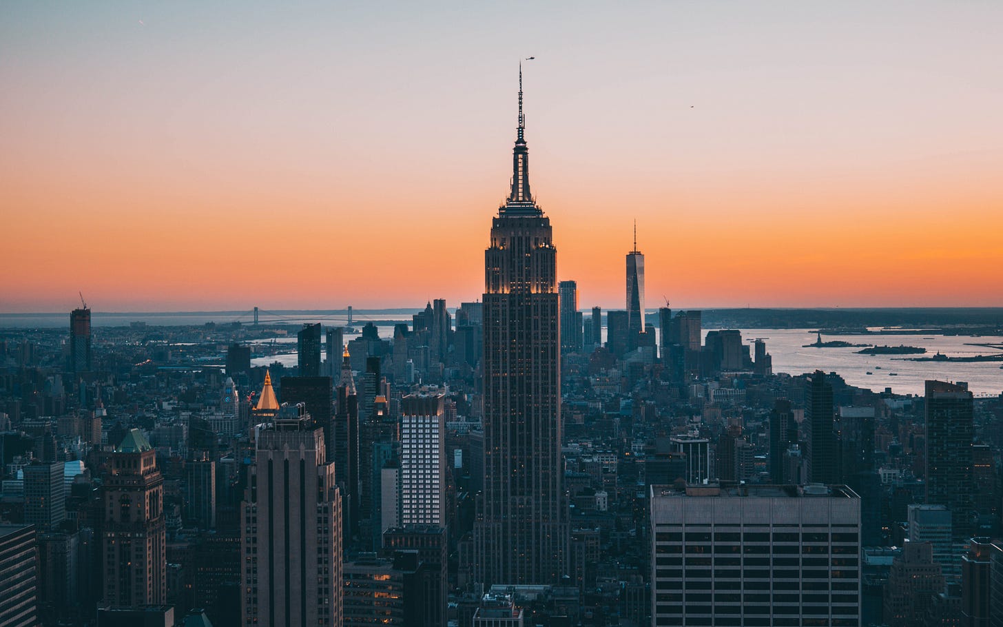 Download wallpaper 3840x2400 empire state building, buildings, sunset, new  york city 4k wallaper, 4k ultra hd 16:10 wallpaper, 3840x2400 hd  background, 689