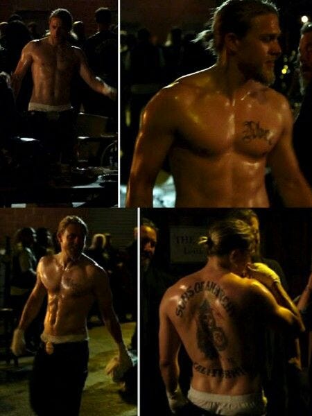 Shirtless Jax Teller season 3 SOA