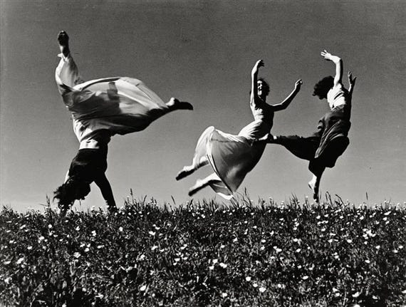 Artwork by Hannes Kilian, TANZ AUF FRÜHLINGSWIESE, Made of gelatin silver print