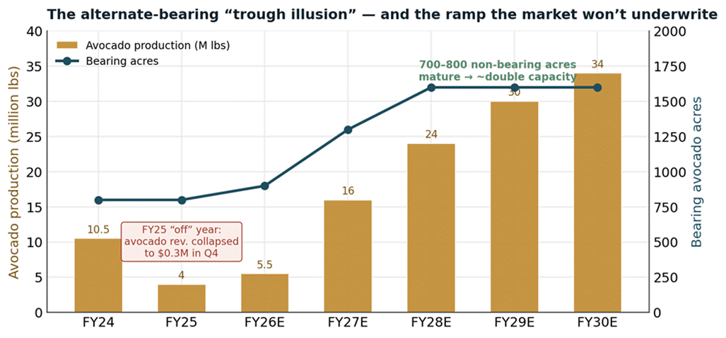 Title: Avocado production and bearing-acre ramp - Description: Avocado production and bearing-acre ramp Title: Avocado production and bearing-acre ramp - Description: Avocado production and bearing-acre ramp