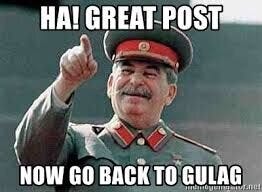 Stalin’s Free Speech position is hard to defend…