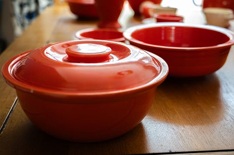 Vintage red Fiestaware gallery