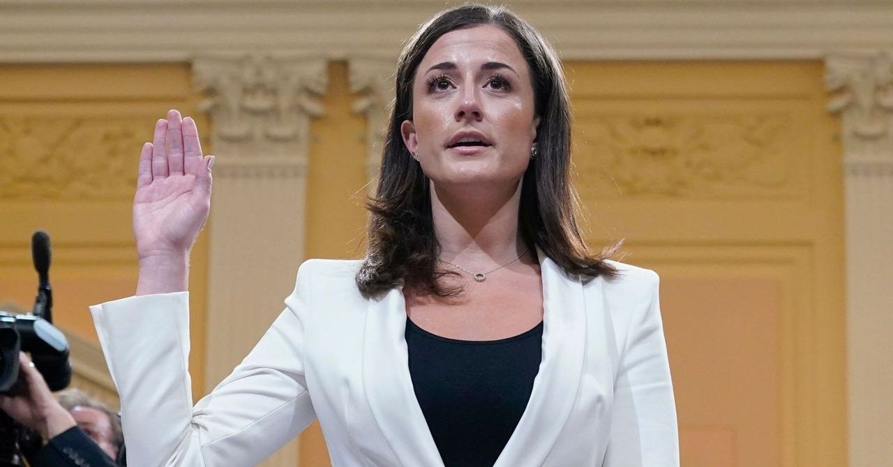 Former Trump White House aide Cassidy Hutchinson, a key witness at Jan. 6  hearings, has a book deal