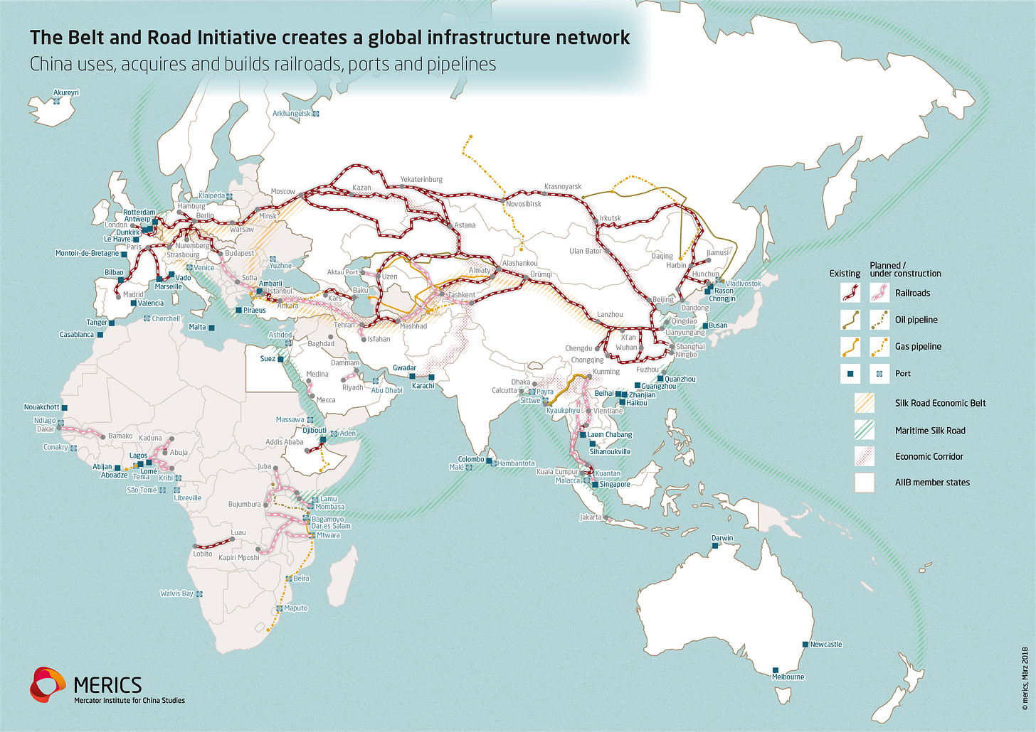 Mapping the Belt and Road initiative: this is where we stand | Merics
