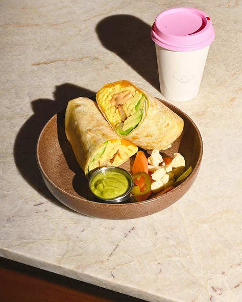 queen st oyster shooters, jwik bfast burrito, sqirl espresso tini, mustaaaard's, picnic's vegan vienna + out of thin air pastries