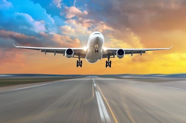 Passenger plane landing on the runway | Premium Photo Passenger plane landing on the runway | Premium Photo