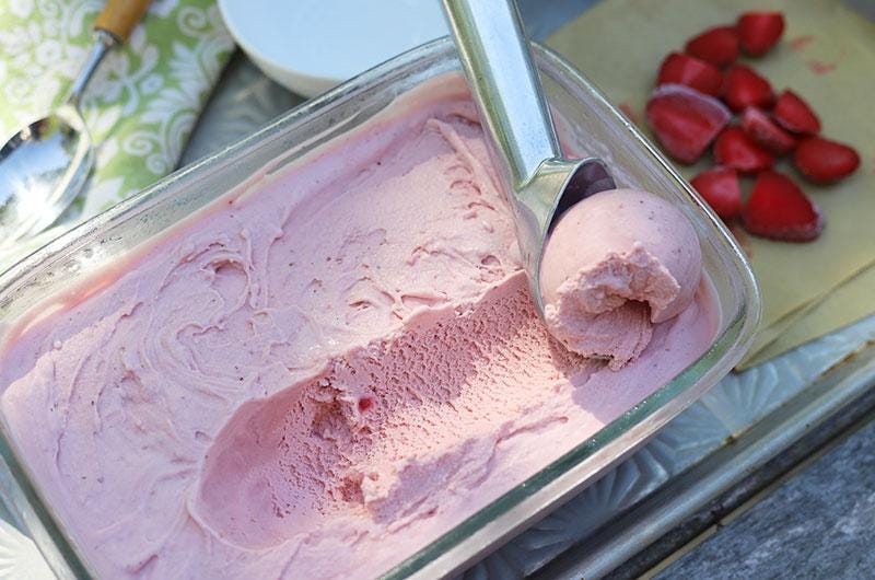 Strawberry Ice Cream, Cook the Vineyard Strawberry Ice Cream, Cook the Vineyard
