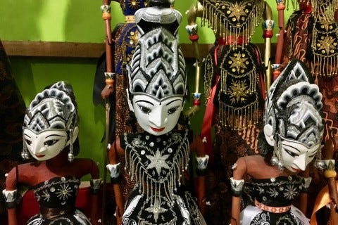 Learn a little about Wayang Golek. Photo: Sally Arnold
Learn a little about Wayang Golek. Photo: Sally Arnold