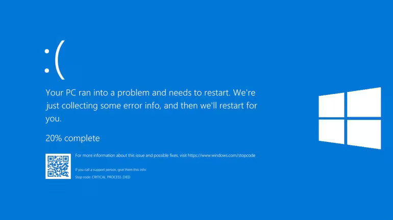 Blue screen of death Blue screen of death