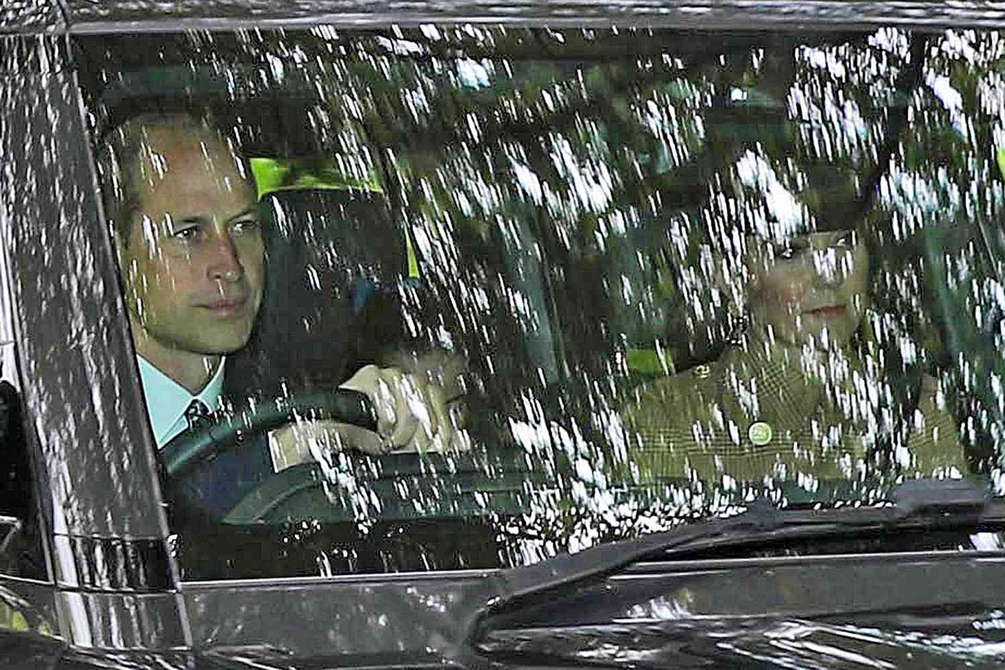Princess of Wales and Prince William are seen heading to Crathie Kirk church this morning in Balmoral, UK. Also pictured arriving are King Charles and Queen Camilla. Princess of Wales and Prince William are seen heading to Crathie Kirk church this morning in Balmoral, UK. Also pictured arriving are King Charles and Queen Camilla.