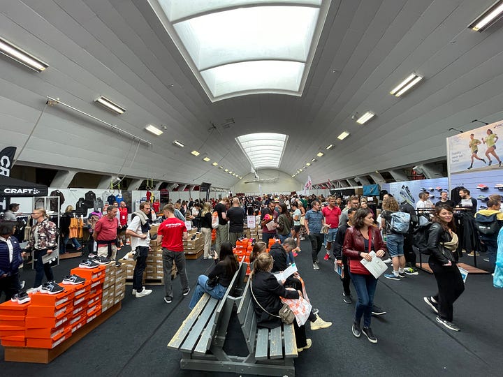 Expo and packet pickup at Copenhagen Half Marathon