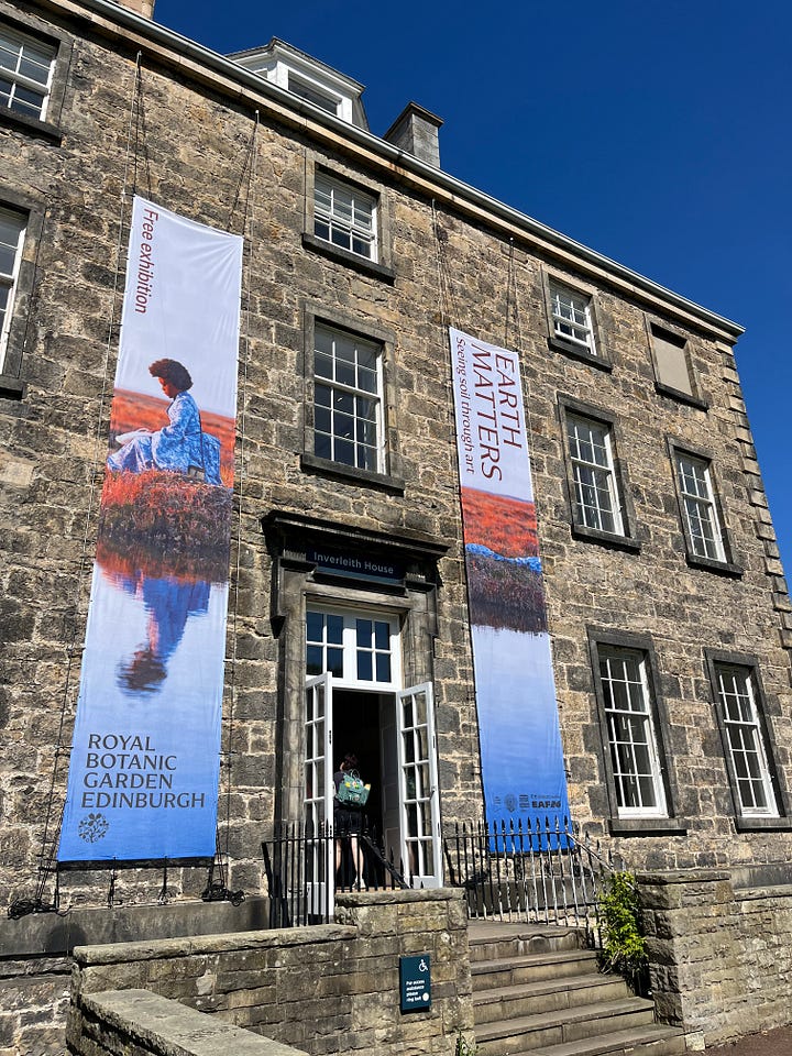 1. Earth Matters at Inverleith House Gallery, Royal Botanic Garden Edinburgh; 2. Slow Ways: Our Common Ground downstairs at art'otel Hoxton London.