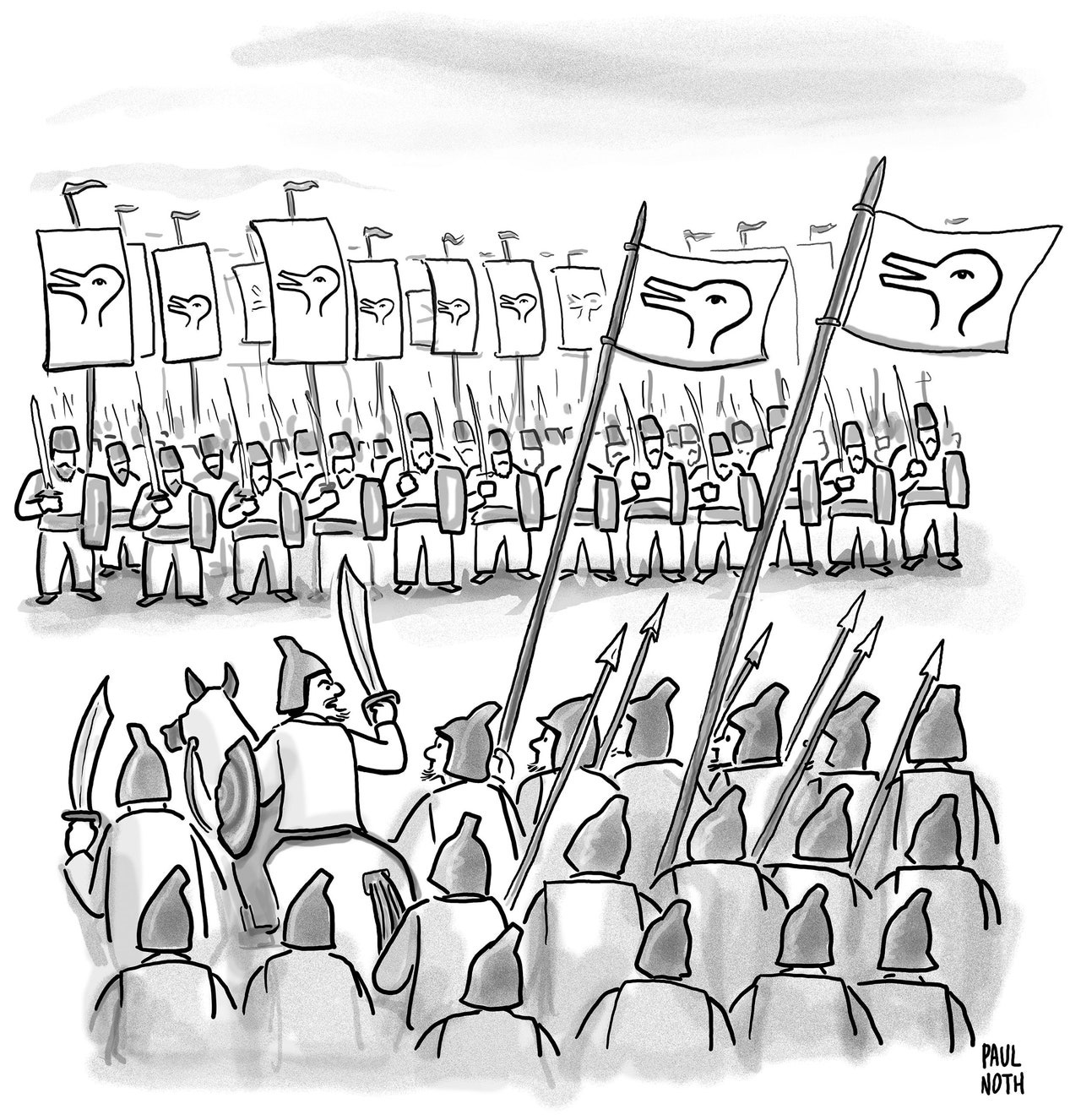 There can be no peace until they renounce their Rabbit God and accept our Duck God. There can be no peace until they renounce their Rabbit God and accept our Duck God.