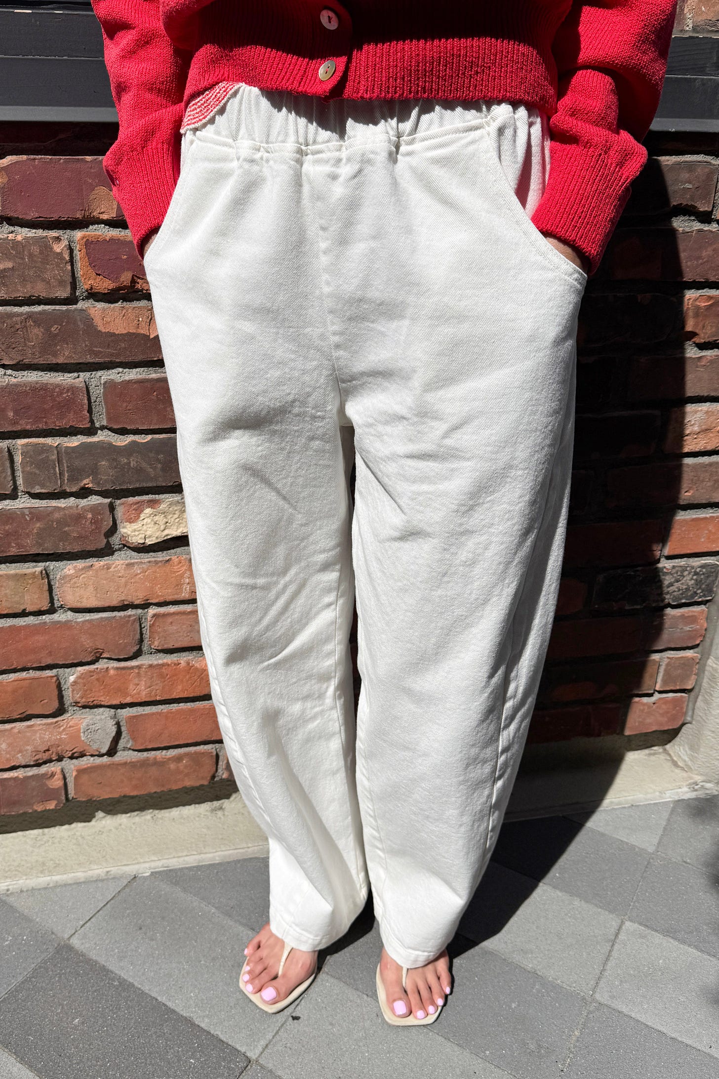 Long Arc Pants - Milk Long Arc Pants - Milk