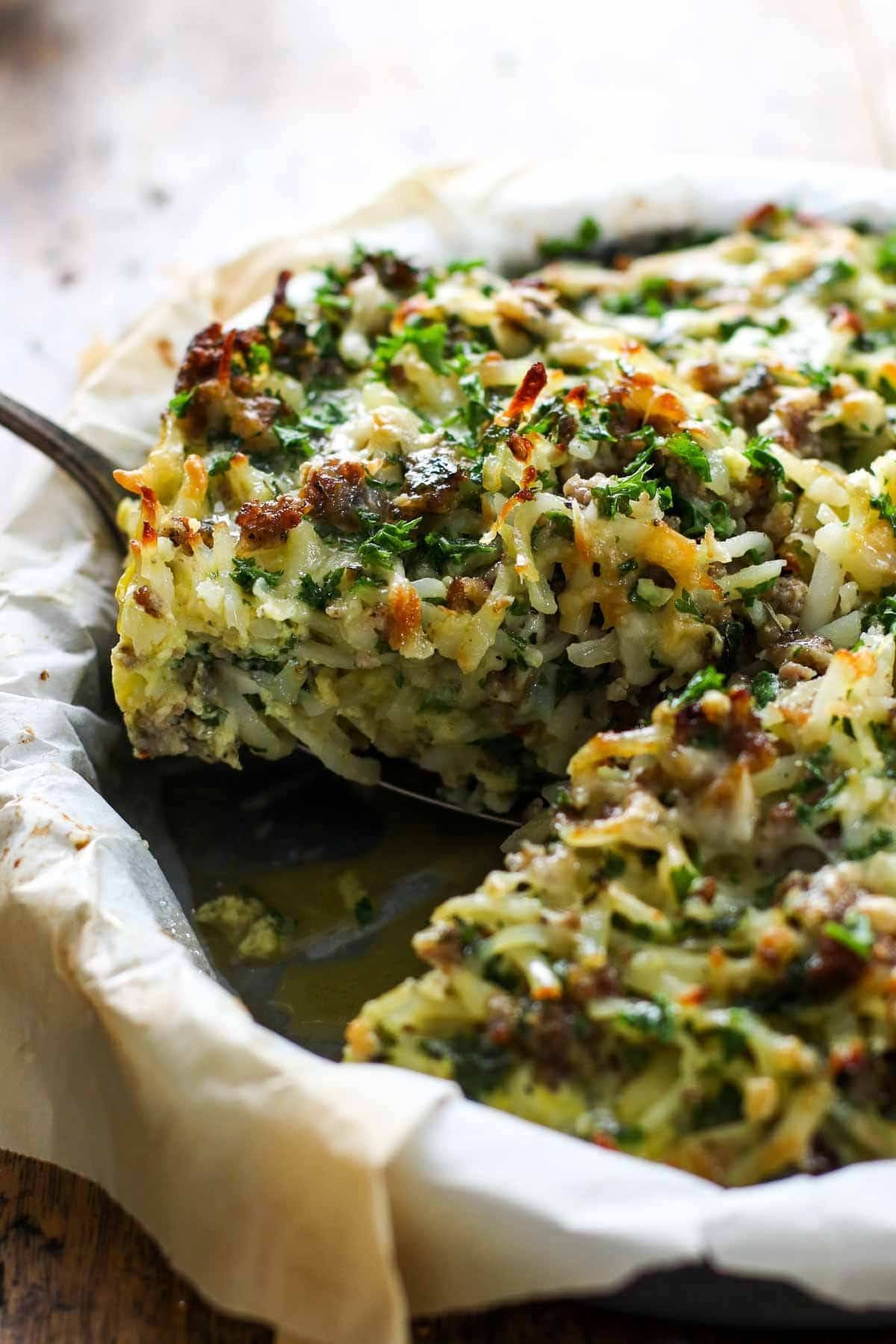 Sausage Potato Pie. Sausage Potato Pie.