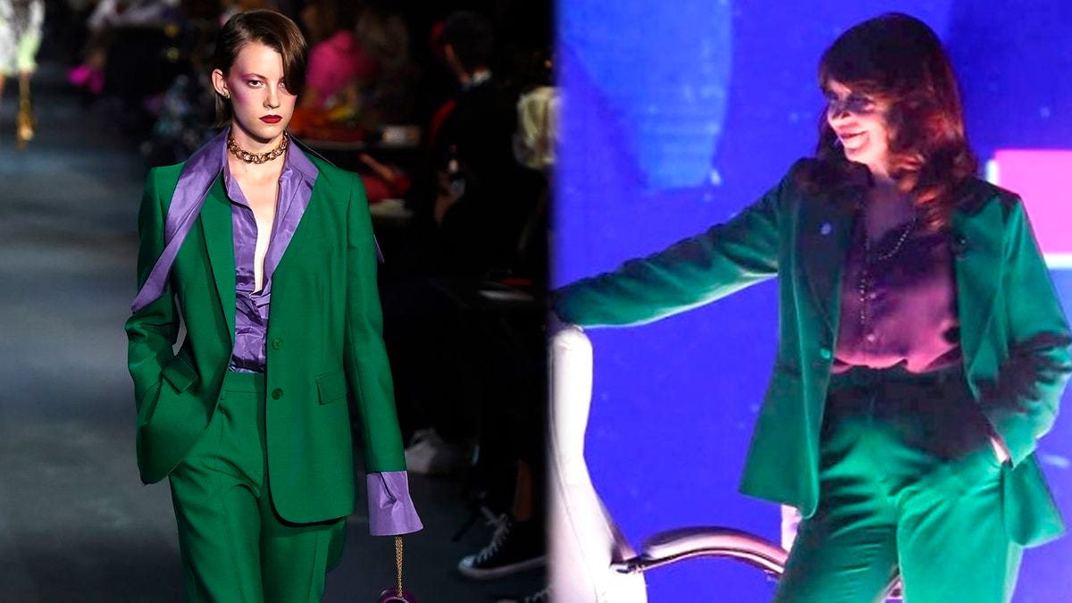 Morado y verde, el look de Cristina Fernández de Kirchner que lleva el nombre del villano Morado y verde, el look de Cristina Fernández de Kirchner que lleva el nombre del villano
