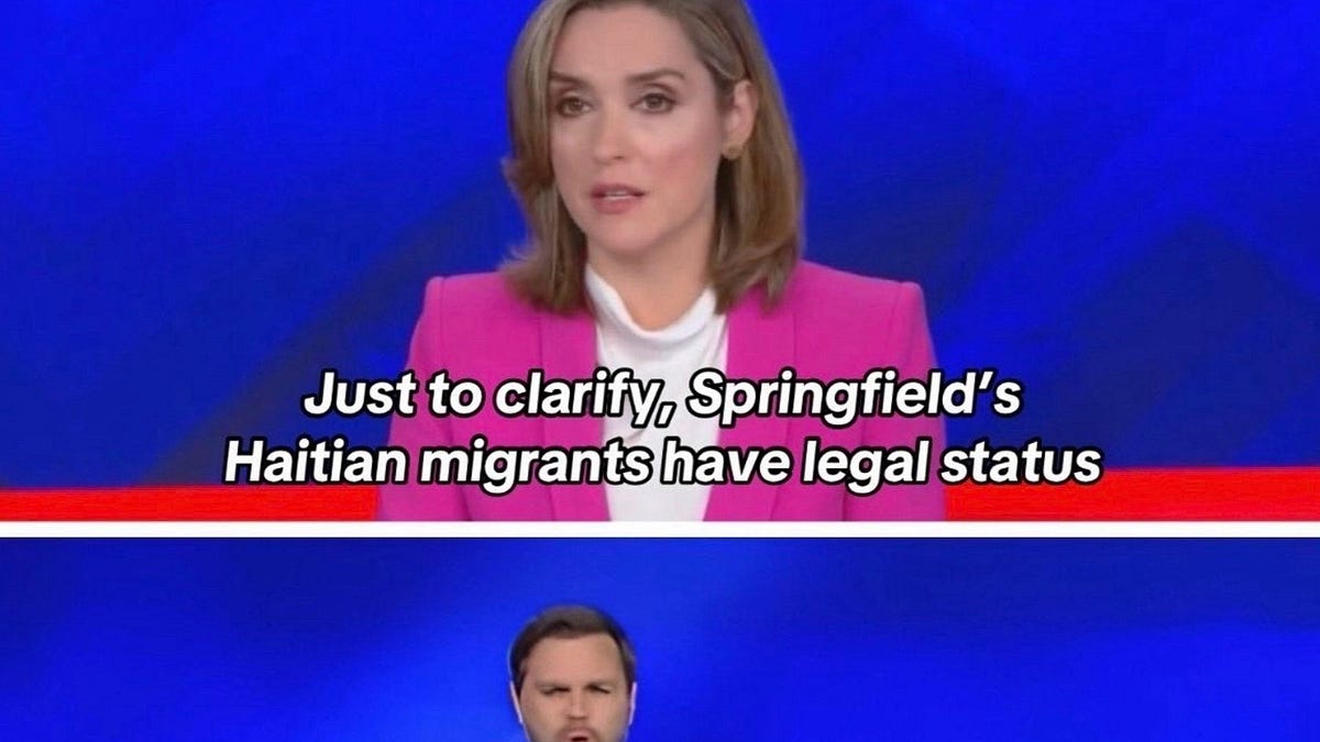 JD Vance couldn't *quite* gaslight the audience for the full 90 minutes.