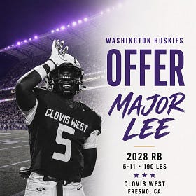 UW Football Recruiting Notebook: Intel on Some of Washington’s Top 2028 Targets