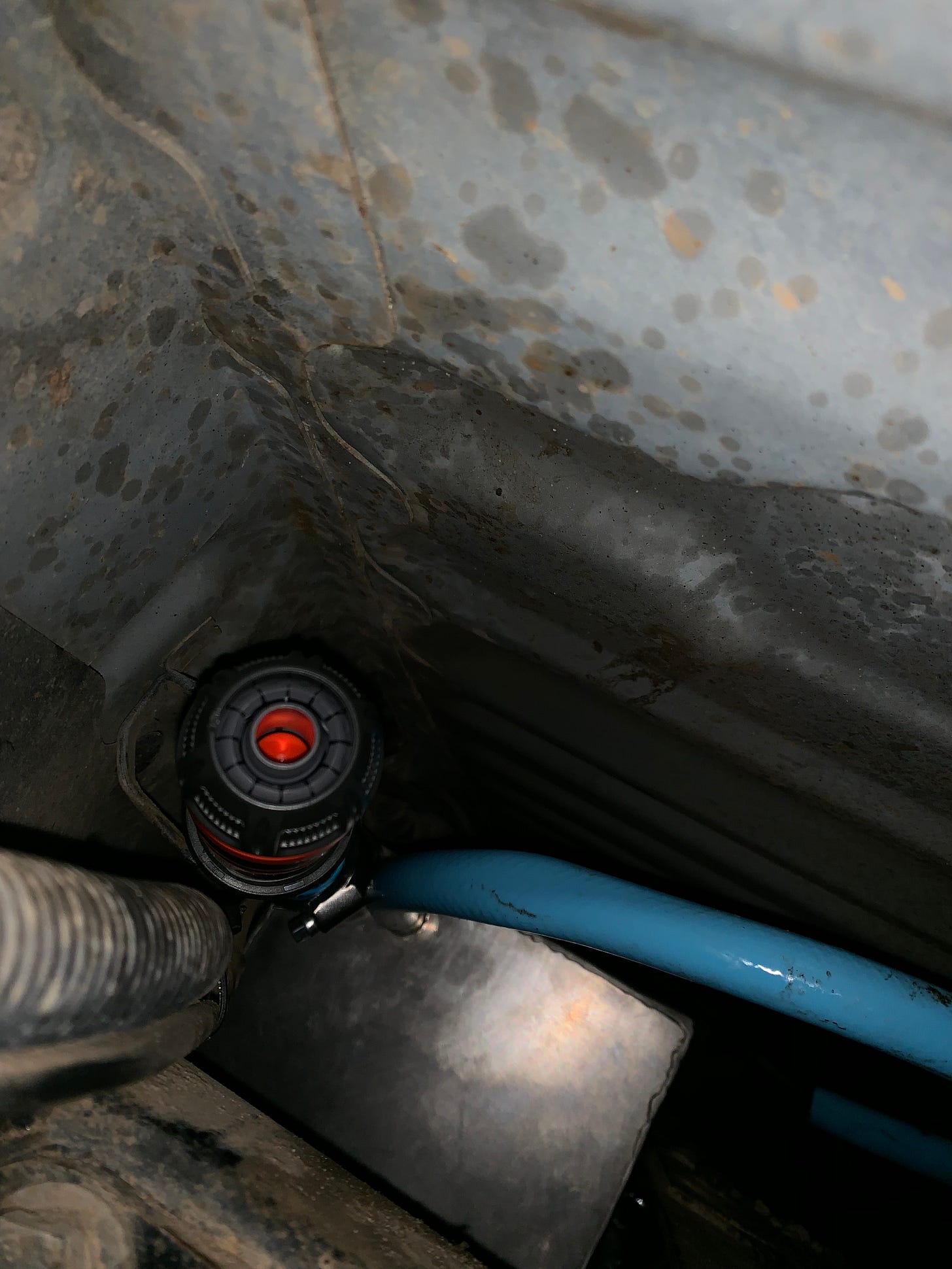 breather fitted and mounted