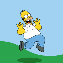 Excited Good Mood Homer Simpson GIF | GIFDB.com