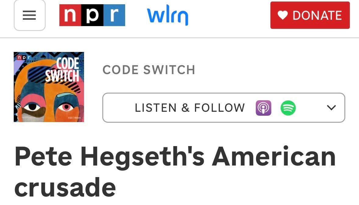 Hegseth and His Tatoos