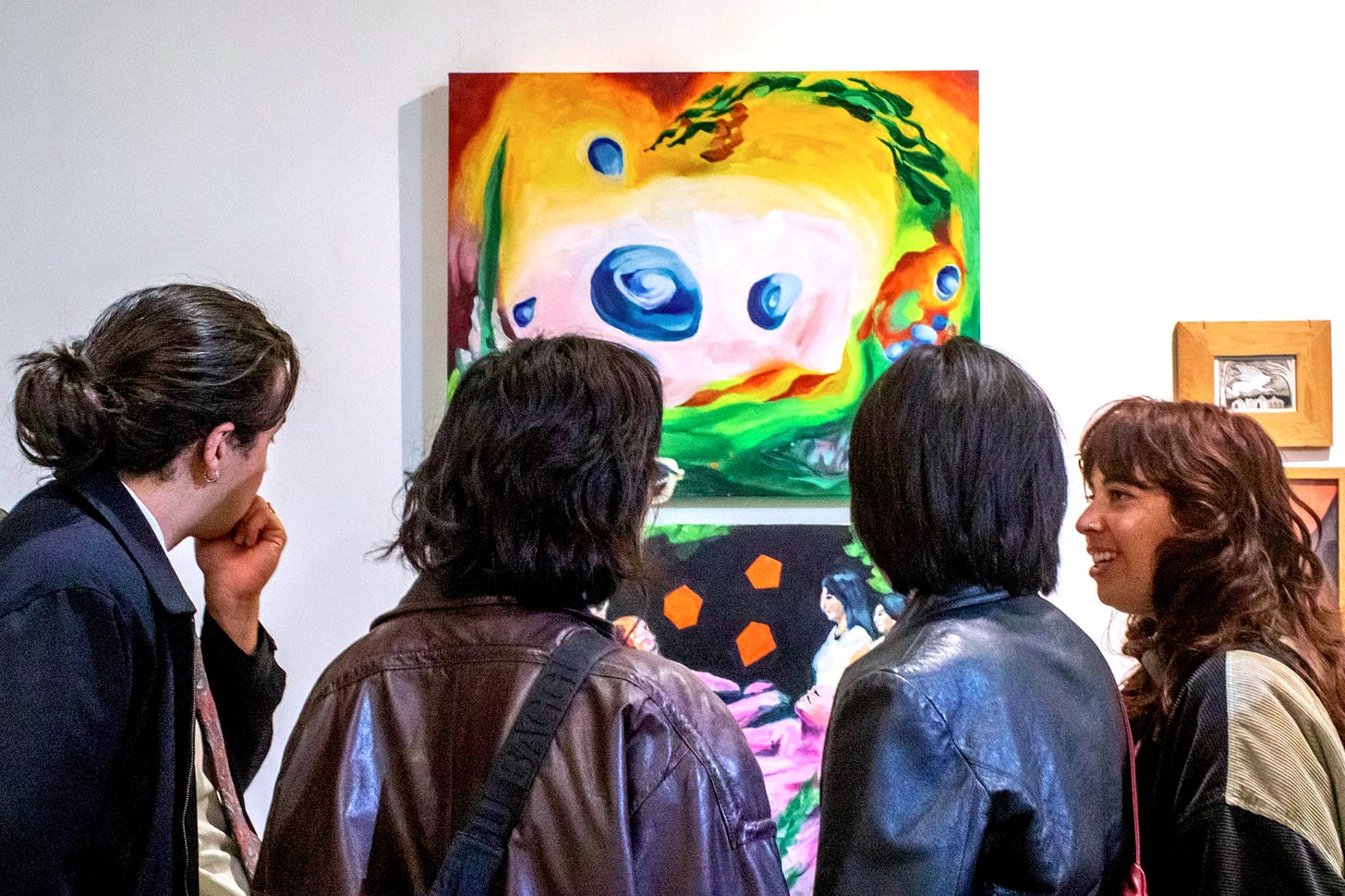 Visitors view student work at the Society of Artists & Makers Student Show at Werkshack in Oakland. (Image source: Raha Banoo) Visitors view student work at the Society of Artists & Makers Student Show at Werkshack in Oakland. (Image source: Raha Banoo)