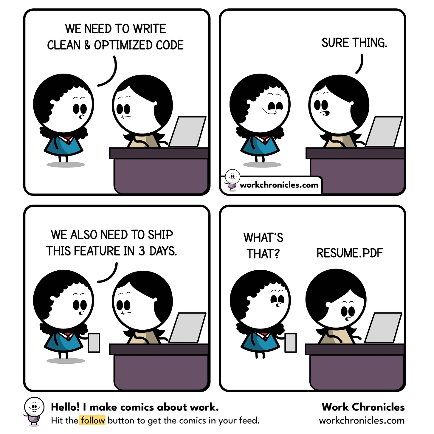 Joke about a manager not understanding a developer job Joke about a manager not understanding a developer job