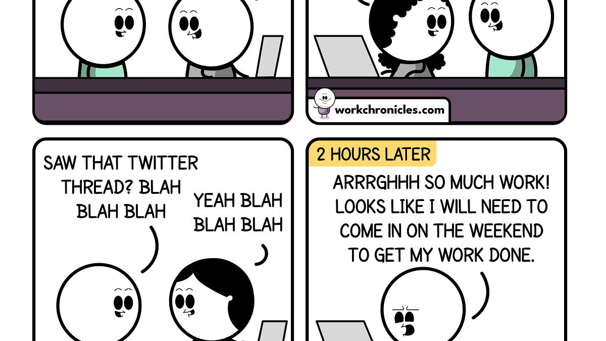 (comic) "emergency" weekend work session