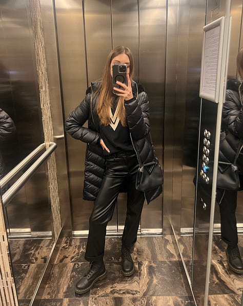 Elevator selfies