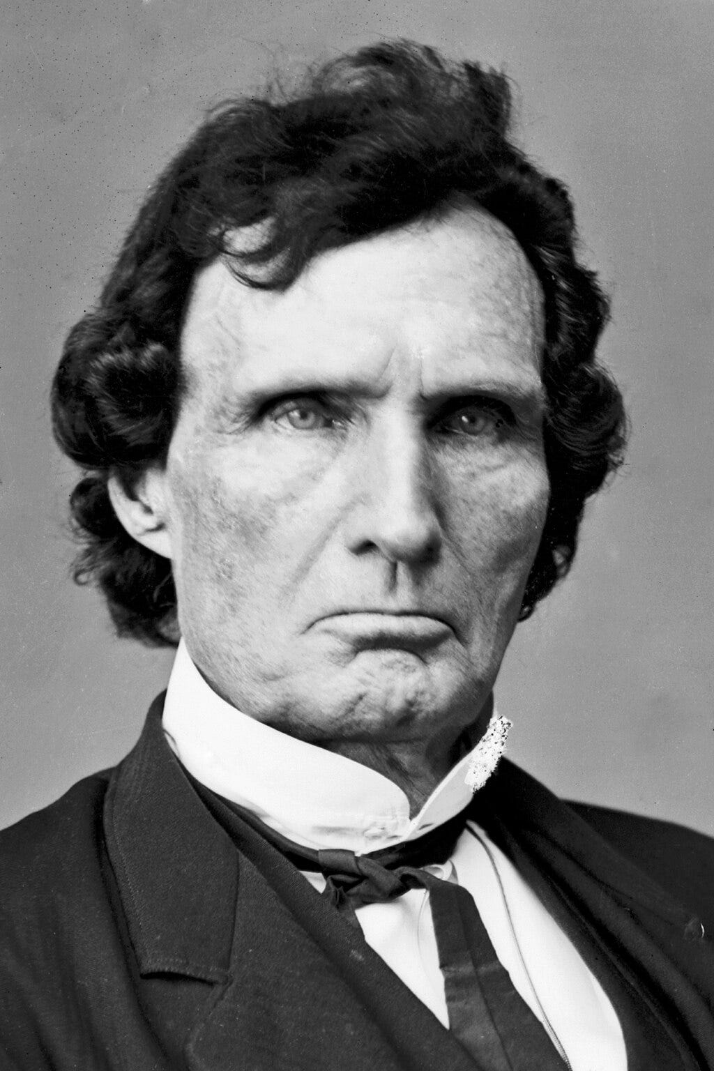 headshot of Thaddeus Stevens, a very stern looking Senator from the Reconstruction era who was not afraid of threatening headshot of Thaddeus Stevens, a very stern looking Senator from the Reconstruction era who was not afraid of threatening
