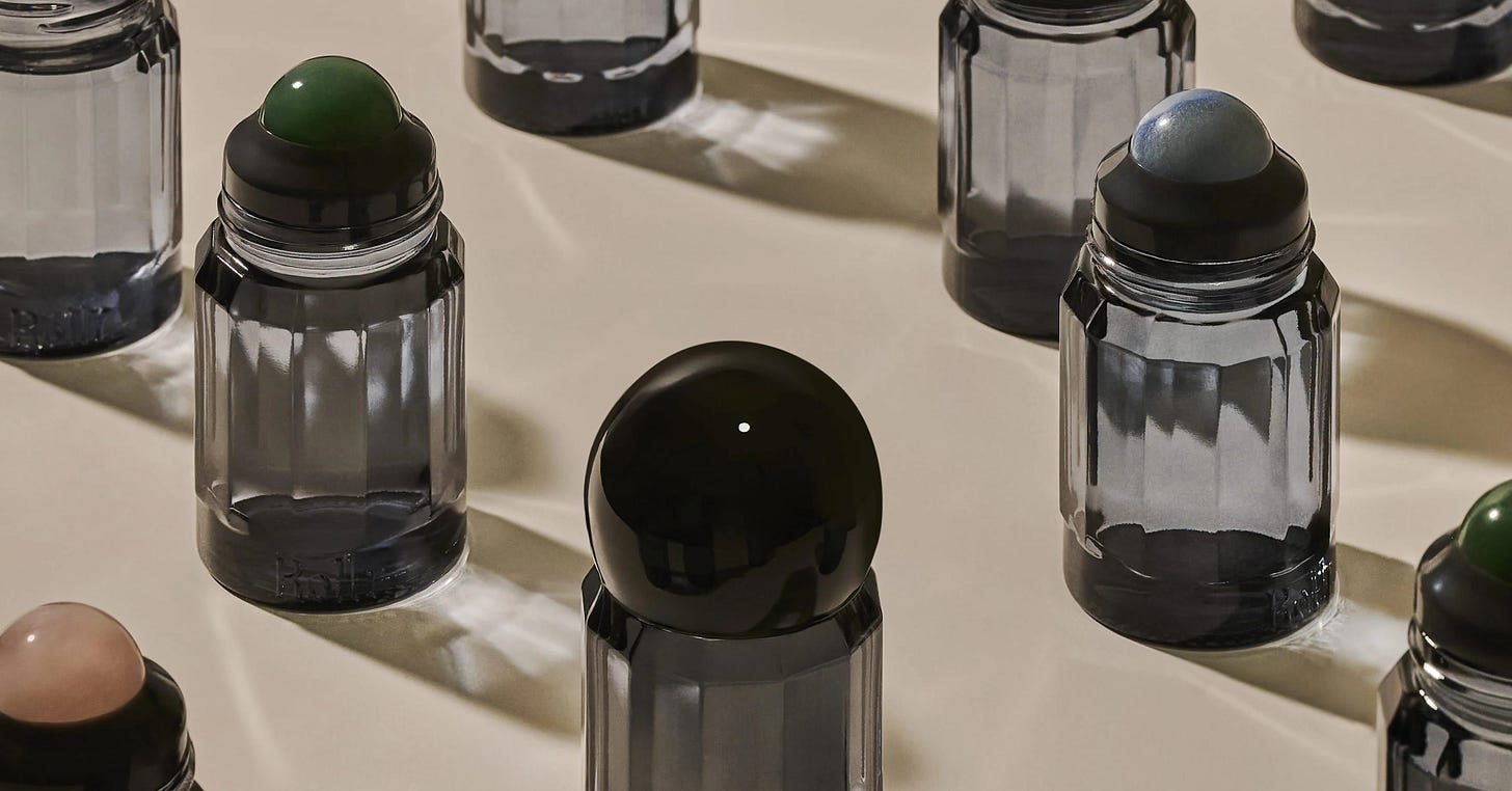 Several Rollr glass bottles