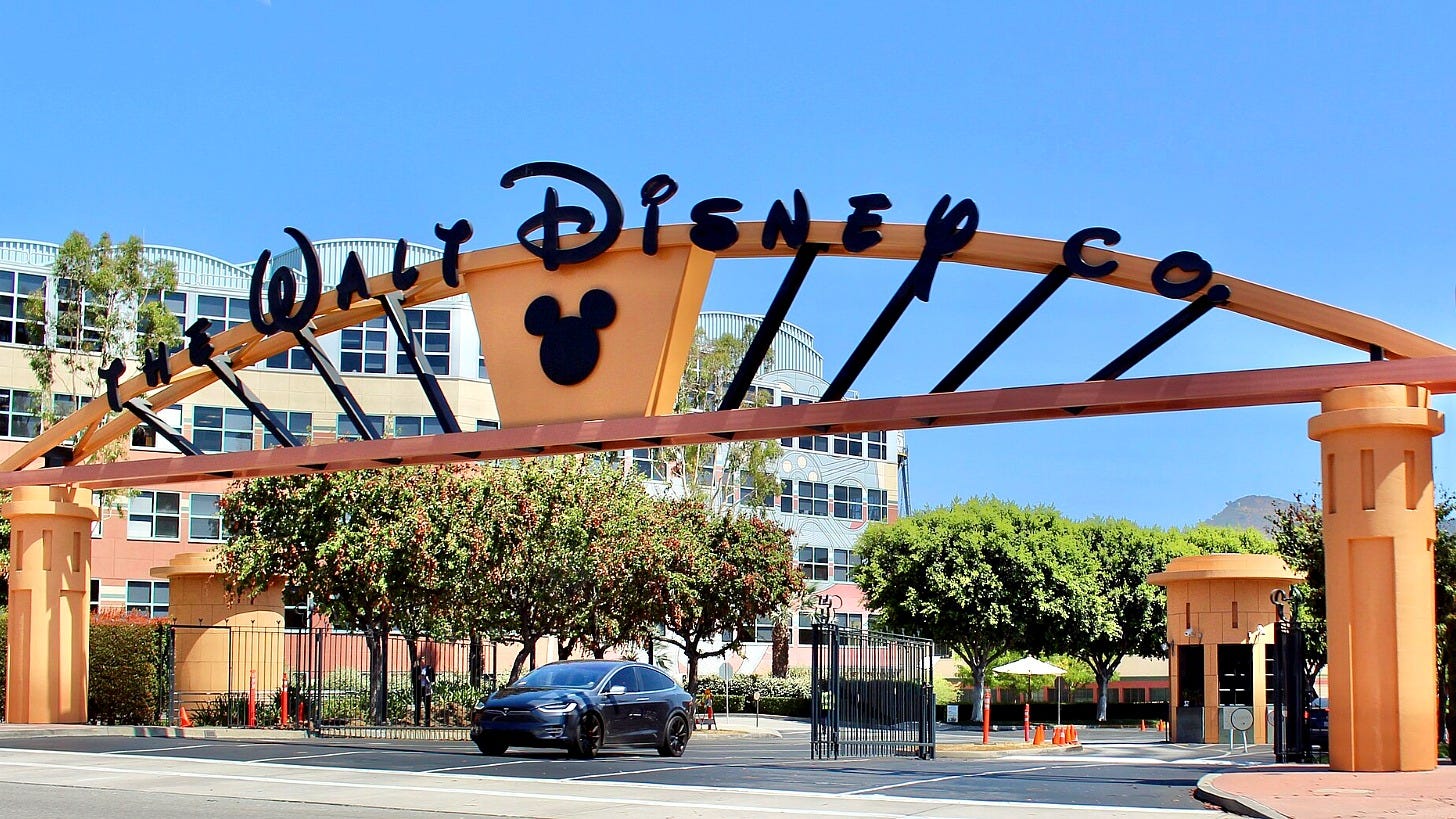 The Alameda Avenue entrance to the Walt Disney Studios in Burbank, California. Image: Coolcaesar via Wikimedia Commons