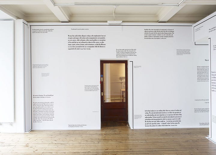 Joseph Kosuth: The Mind’s Image of Itself #3’ a play of architecture and the mind, Sprüth Magers, London, September 10 – October 1, 2011 [© Joseph Kosuth / ARS, New York / DACS, London]