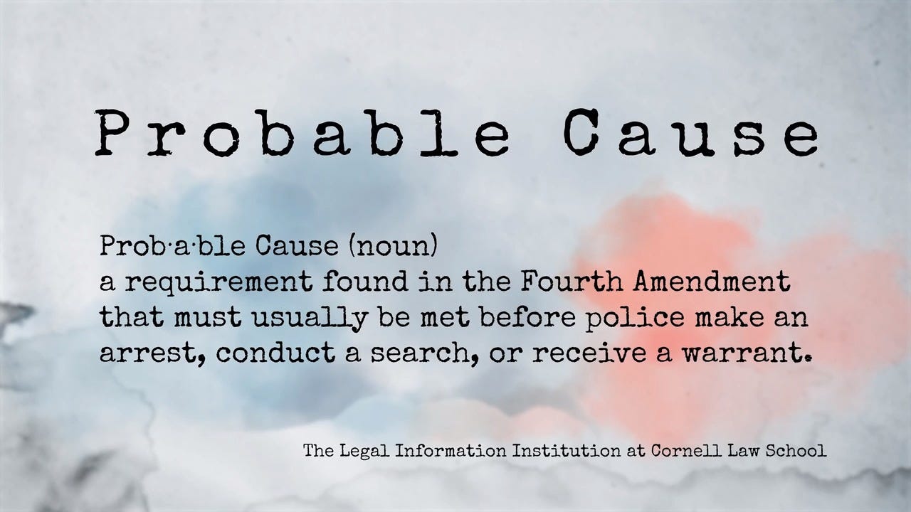 Shapiro defines the legal term “probable cause” on a Federalist Society  video | Cato Institute