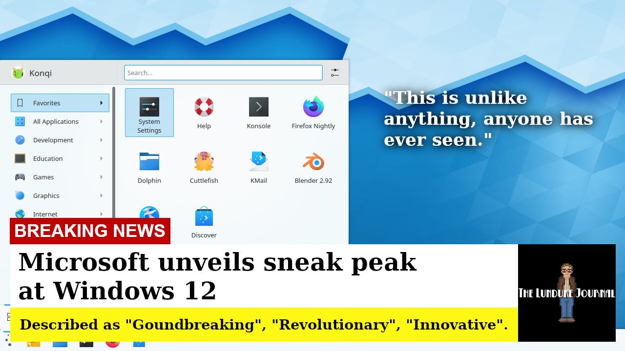 Microsoft unveils sneak peak at Windows 12 Microsoft unveils sneak peak at Windows 12