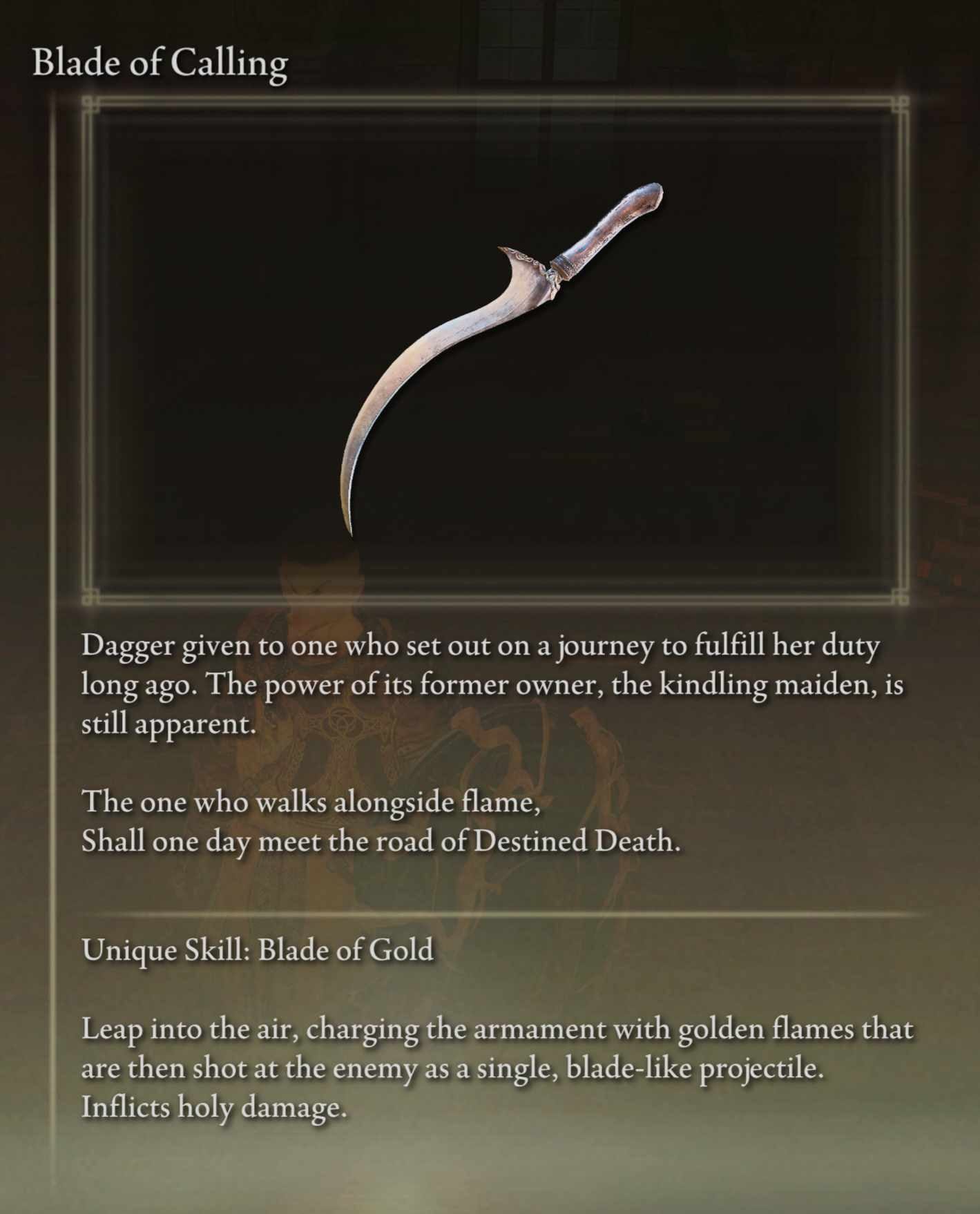 The Blade of Calling, a lore masterpiece : r/EldenRingLoreTalk