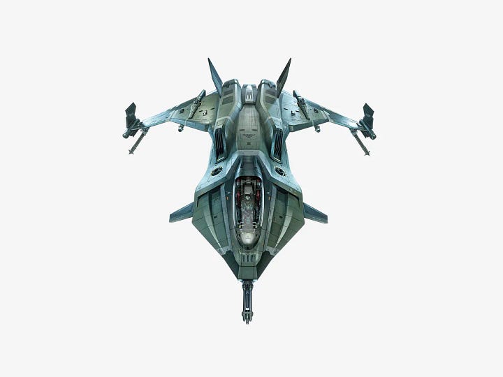 FOUR images of space vehicles from Star Citizen