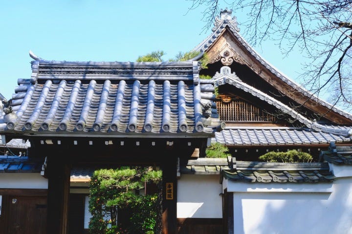 Kyoto traditional school and temple