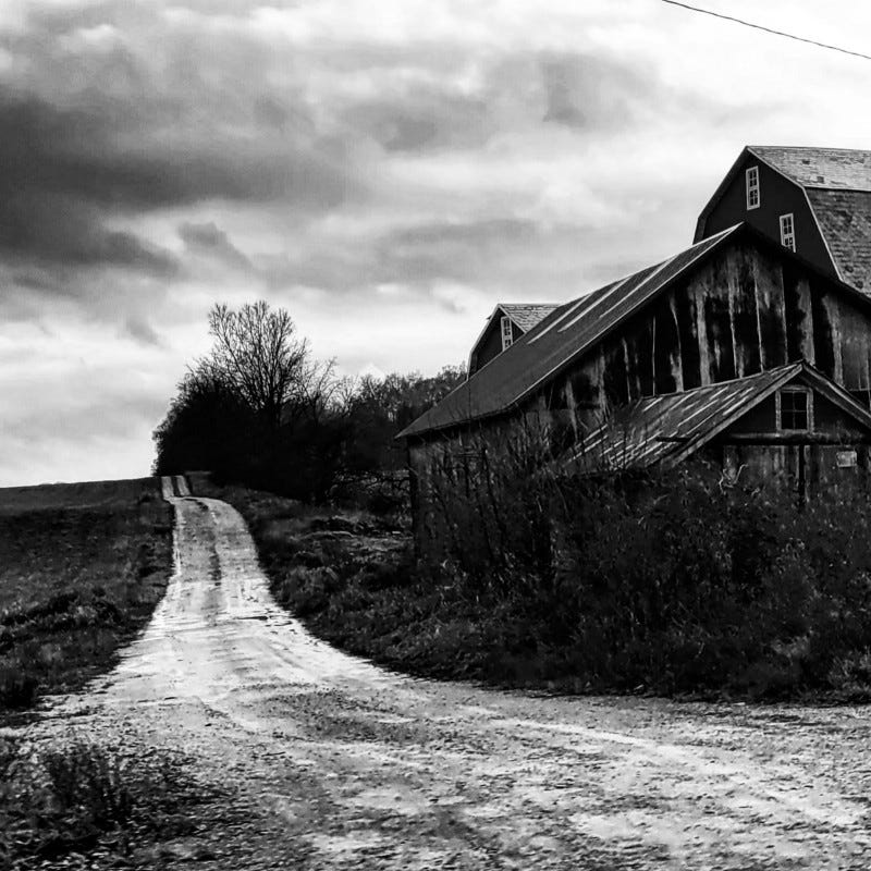 The Road Past the Barn- image by Shawn R. Metivier, 2021