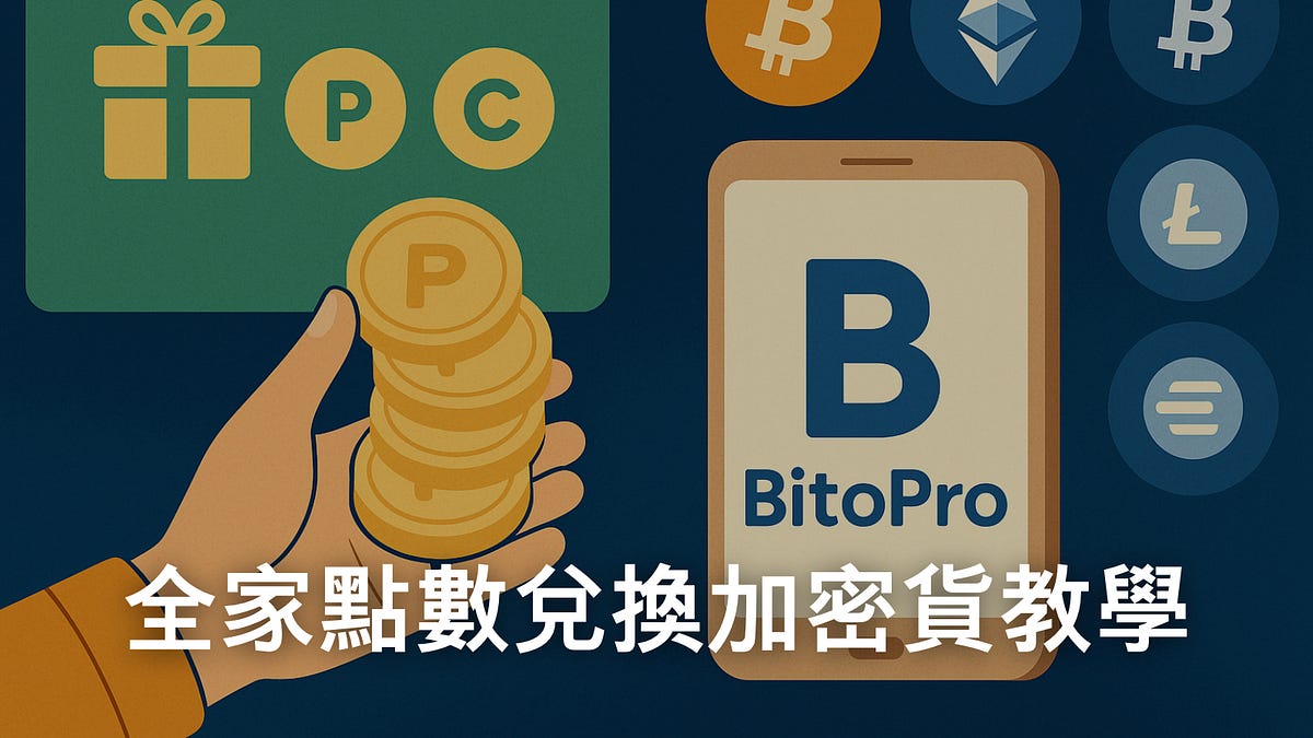 全家超商點數兌換幣託BitoPro 加密貨幣，比特幣、以太幣等9 種任你選- by 創作者經濟IMO｜Leo