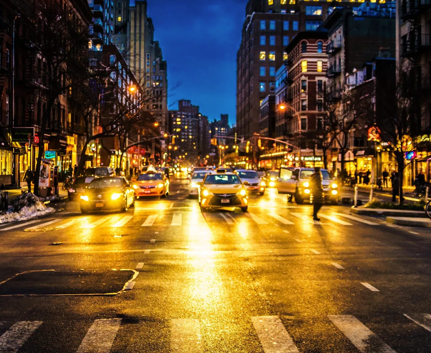 An evening in Manhattan. (Getty Images)