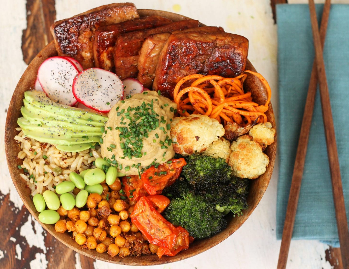 Buddha Bowl Super Salad with a Choice of Three Dressings Buddha Bowl Super Salad with a Choice of Three Dressings