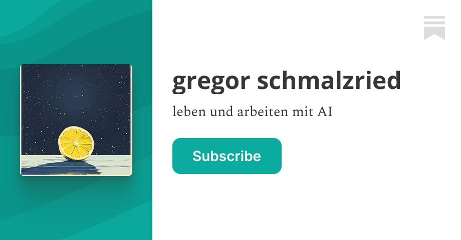 Newsletter von Gregor Schmalzried