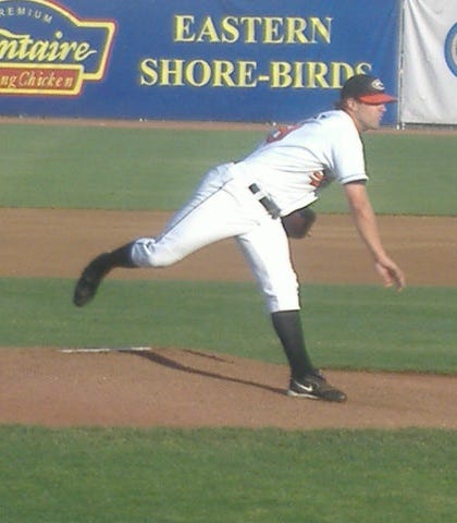 Josh Tamba follows through with a pitch in a May 24 game. Tamba started and lost this one to Lake County. Josh Tamba follows through with a pitch in a May 24 game. Tamba started and lost this one to Lake County.