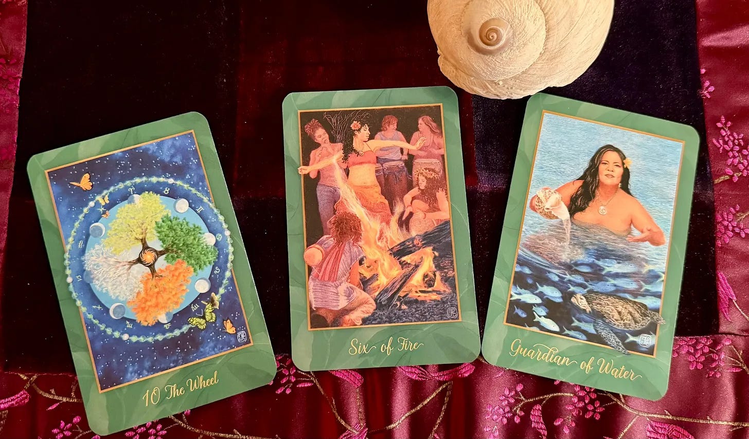 3 cards from the Gaian Tarot