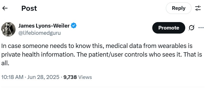 Sensemaking Sunday: The Medical Wearables Flashpoint: What My Tweet Did&mdash;and Didn&rsquo;t Say