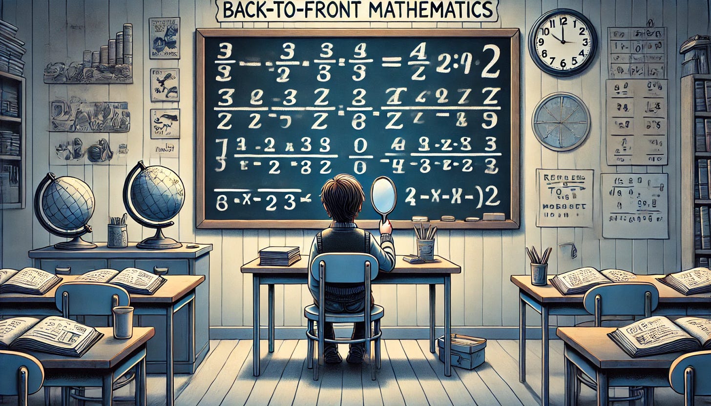 Back-to-front maths - by Greg Ashman - Filling The Pail