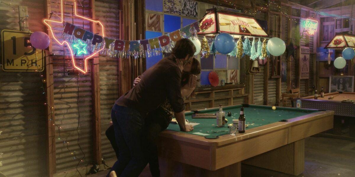 Walker and Micki playing pool at Side Step bar Walker and Micki playing pool at Side Step bar